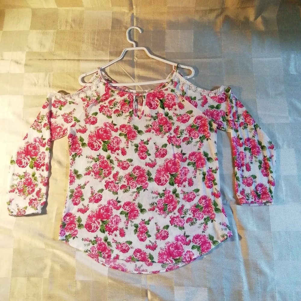 COMO Vintage cold shoulder blouse size XL 🇨🇦